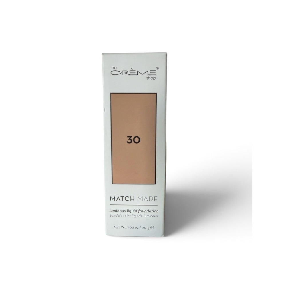 The Crème Shop Match Made Luminous Liquid Foundation Shade 30 1.06 oz